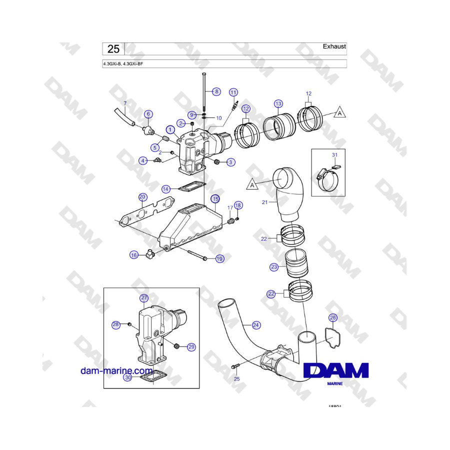 Volvo Penta 4.3L GXI-B - Escape 