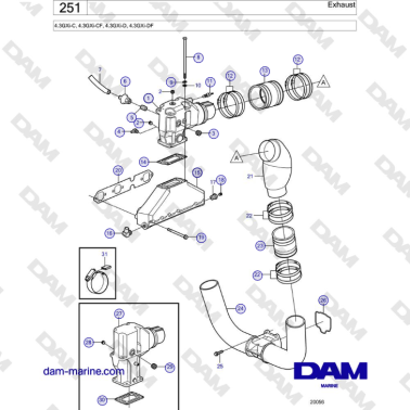 Volvo Penta 4.3L GXI-C -...