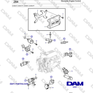 Volvo Penta 5.0L GXI-F /...