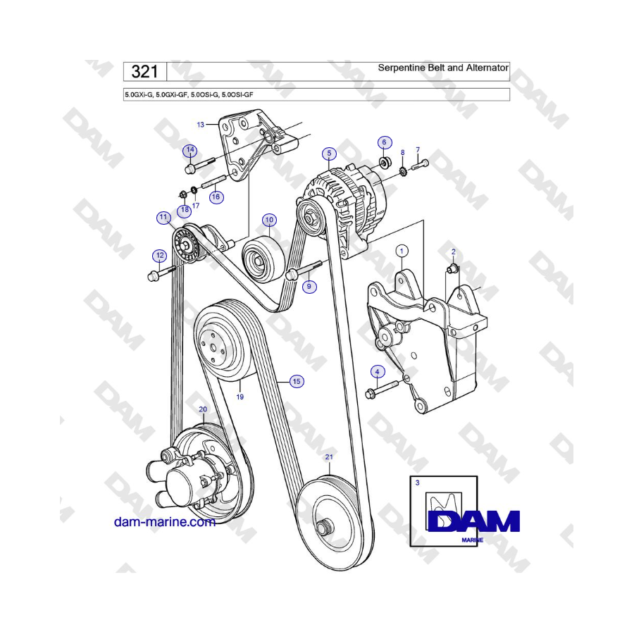 Volvo Penta 5.0L GXIG / 5.0L GXIGF / 5.0L OSIG / 5.0L OSIGF