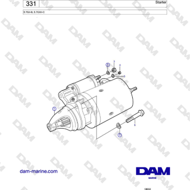Volvo Penta 5.7GiI-B,...