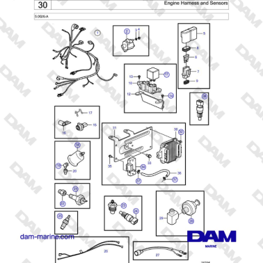Volvo Penta 5.0GXi-A -...
