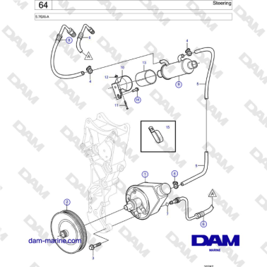 Volvo Penta 5.7GXi-A - Sterzo 