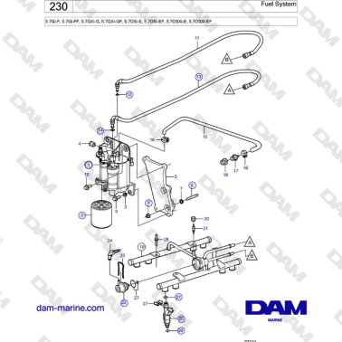 Volvo Penta 5.7Gi-F,...