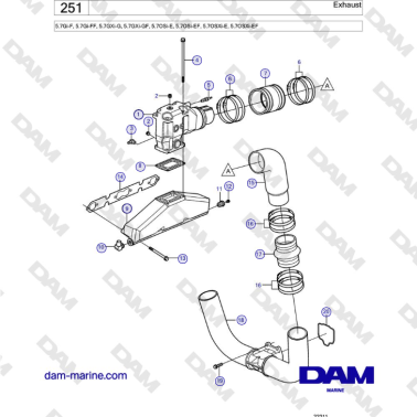 Volvo Penta 5.7Gi-F,...