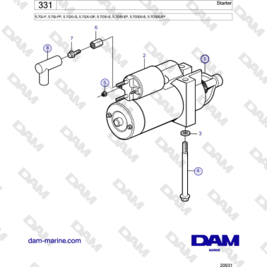 Volvo Penta 5.7Gi-F,...