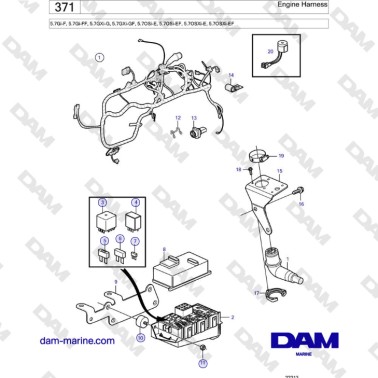 Volvo Penta 5.7Gi-F,...