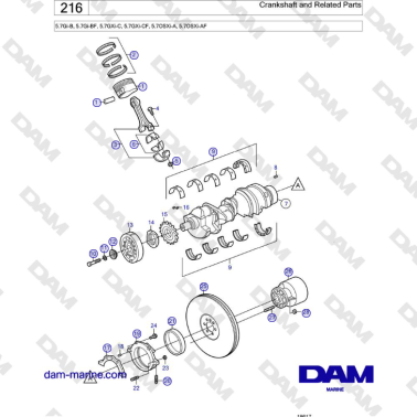 Volvo Penta 5.7Gi-B,...