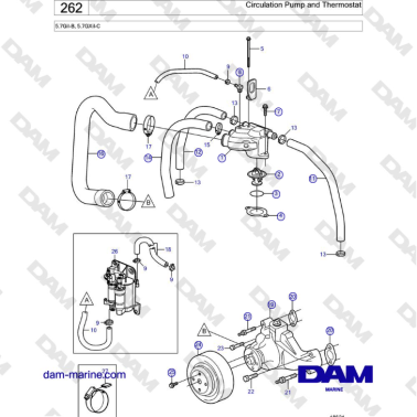 Volvo Penta 5.7GiI-B,...