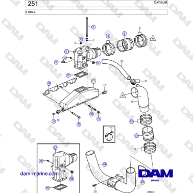Volvo Penta 8.1GSi-A - Exhaust