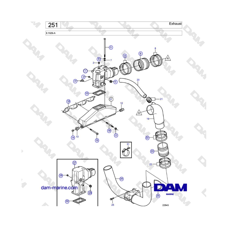 Volvo Penta 8.1GSi-A - Escape