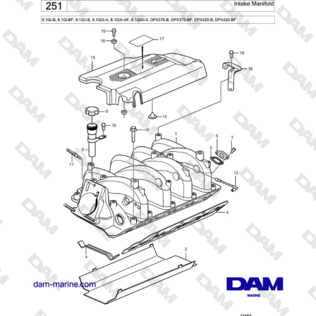 Kit Pompe à Carburant Volvo Penta 8.1GXi (2004-2009) – Ensemble Filtre Complet