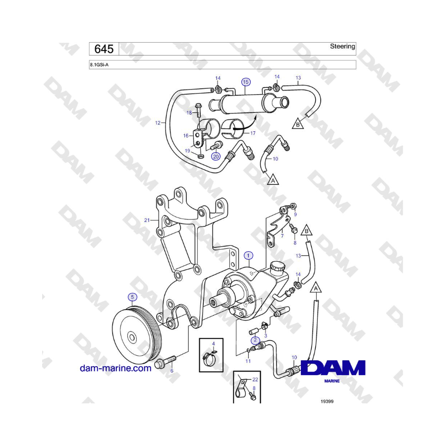 Volvo Penta 8.1GSi-A - Steering