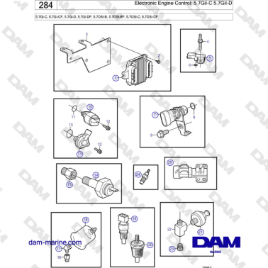 Volvo Penta 5.7Gi-C,...