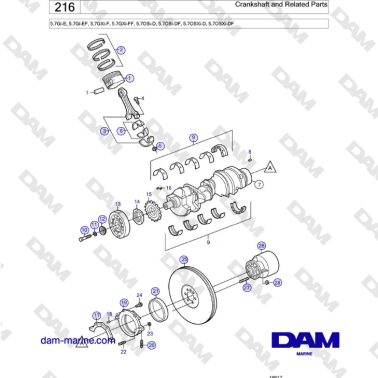 Volvo Penta 5.7Gi-E,...