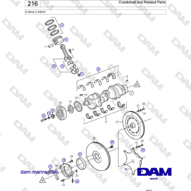 Volvo Penta 5.7GiI-E,...