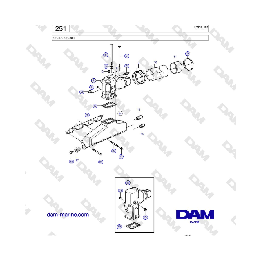 Volvo Penta 8.1GiI-F, 8.1GXiI-E - Escape