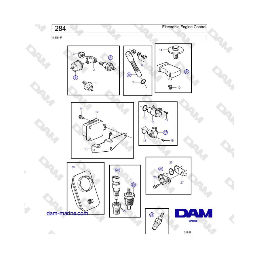 Volvo Penta 8.1GiI-F - Electronic Engine Control 