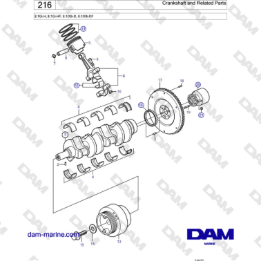 Volvo Penta 8.1Gi-H,...