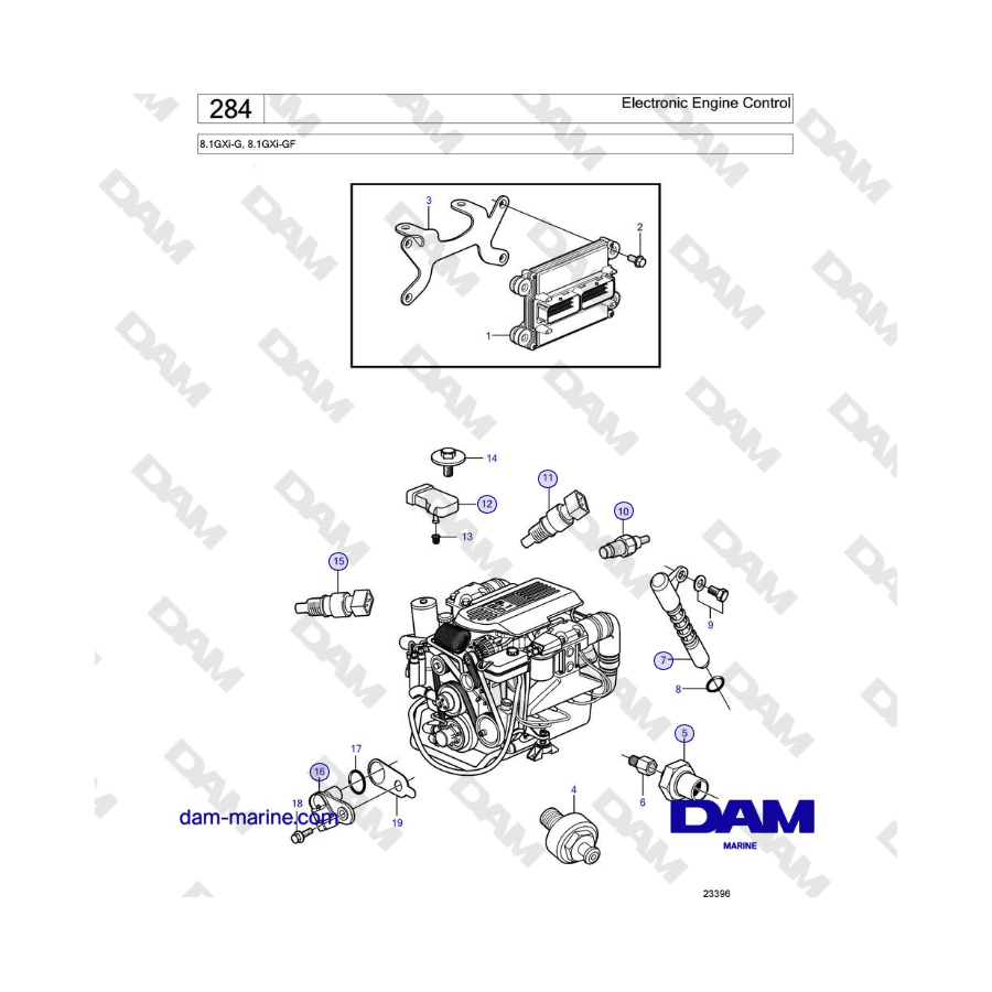 Volvo Penta 8.1GXi-G, 8.1GXi-GF - Electronic Engine Control