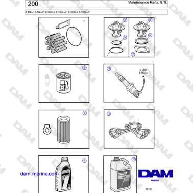 Volvo Penta 8.1Gi-J,...