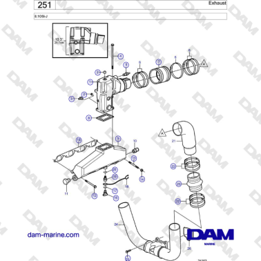 Volvo Penta 8.1OSi-J - Exhaust