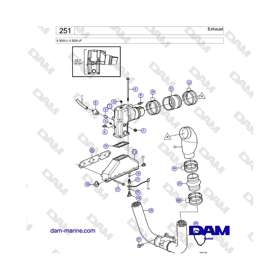 Volvo Penta 4.3GXi-J, 4.3GXi-JF - Escape 