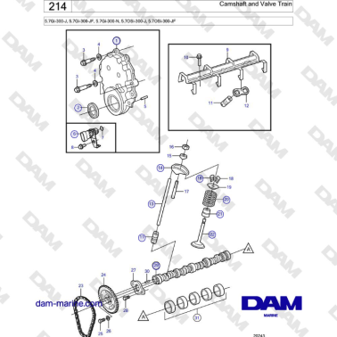 Volvo Penta 5.7Gi-300-J,...