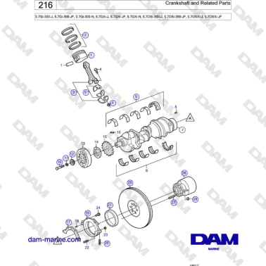 Volvo Penta 5.7Gi-300-J,...