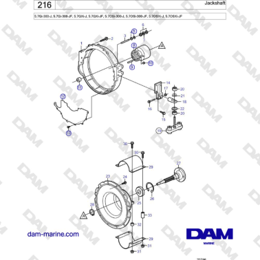 Volvo Penta 5.7Gi-300-J,...