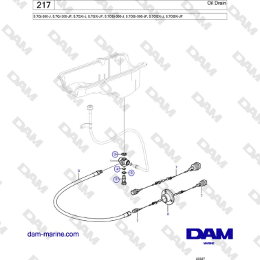 Volvo Penta 5.7Gi-300-J,...