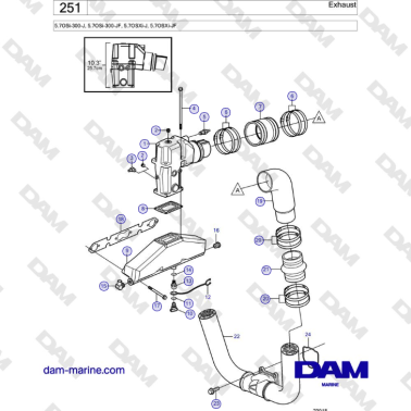 Volvo Penta 5.7OSi-300-J,...