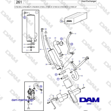 Volvo Penta 5.7Gi-300-J,...