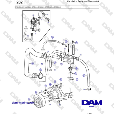 Volvo Penta 5.7Gi-300-J,...