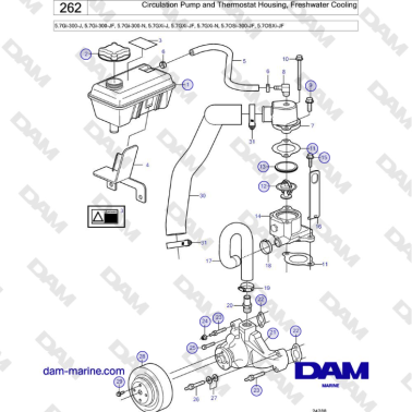 Volvo Penta 5.7Gi-300-J,...
