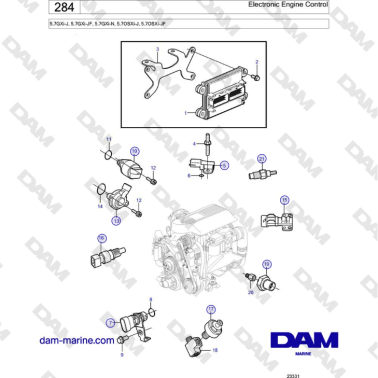 Volvo Penta 5.7GXi-J,...
