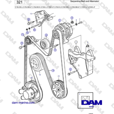 Volvo Penta 5.7Gi-300-J,...