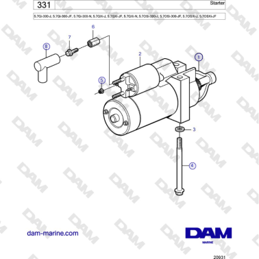 Volvo Penta 5.7Gi-300-J,...