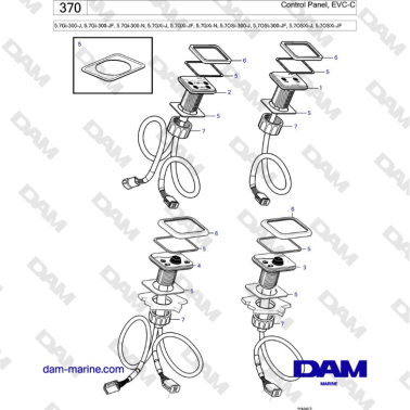 Volvo Penta 5.7Gi-300-J,...