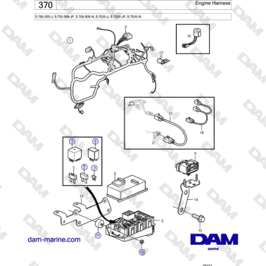 Volvo Penta 5.7Gi-300-J,...