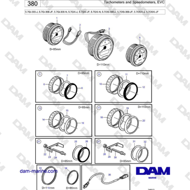 Volvo Penta 5.7Gi-300-J,...