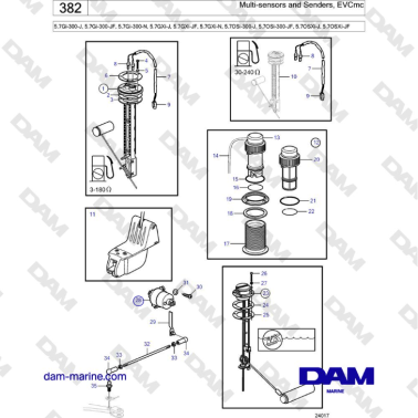 Volvo Penta 5.7Gi-300-J,...