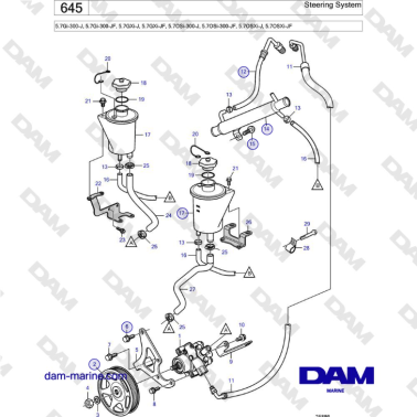 Volvo Penta 5.7Gi-300-J,...
