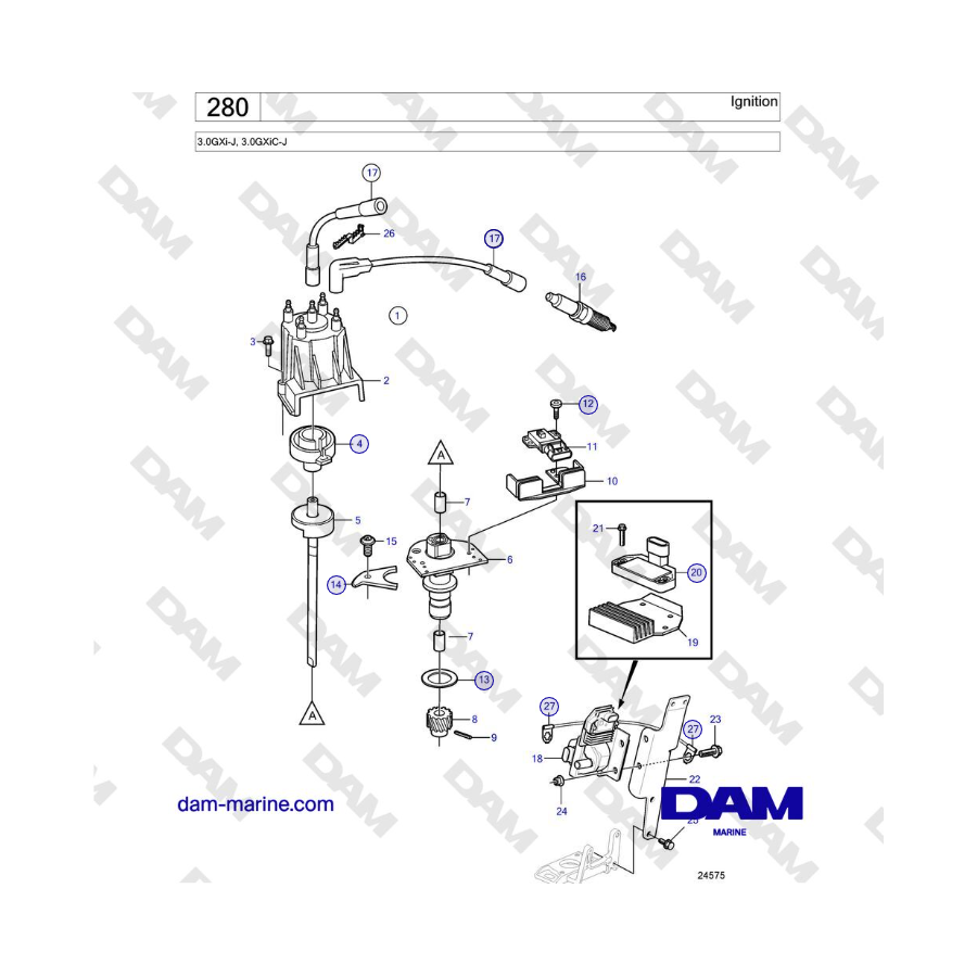 Volvo Penta 3.0GXi-J, 3.0GXiC-J - Ignition