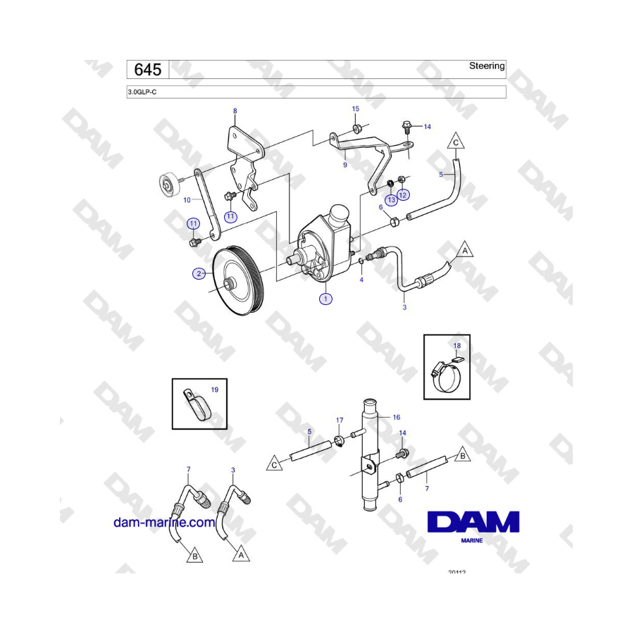 Volvo Penta 3.0GLP-C - Steering