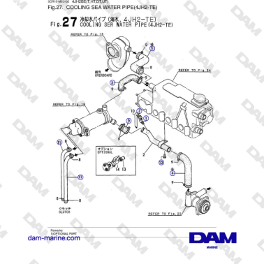 Yanmar 4JH2-TE - TUBO DI...