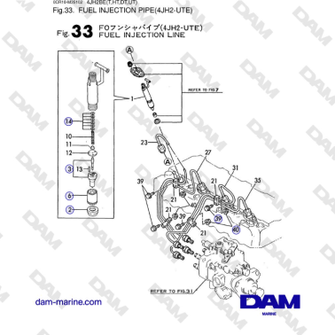 Yanmar 4JH2-UTE - TUBO DI...