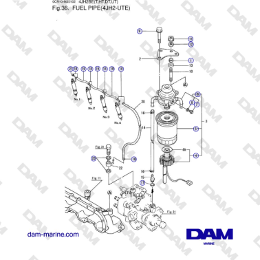 Yanmar 4JH2-UTE - TUBO...