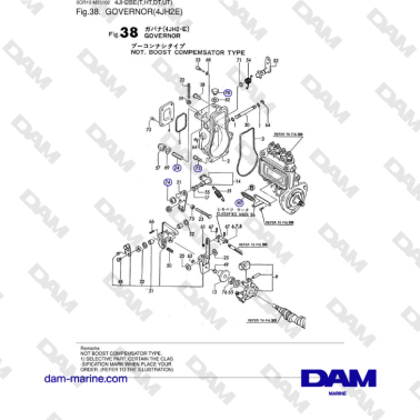Yanmar 4JH2-E - GOBERNADOR