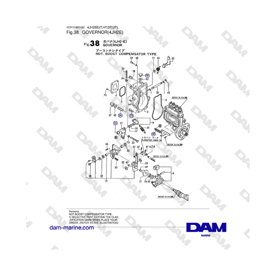 Yanmar 4JH2-E - GOVERNOR